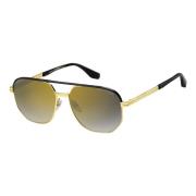 Gold Black/Grey Shaded Sunglasses Marc Jacobs , Yellow , Heren