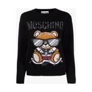 Fantasy Print Sweater Moschino , Black , Heren