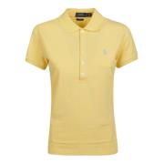 Gele Julie Slim Polo Shirt Ralph Lauren , Yellow , Dames