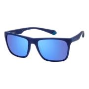 Matte Blue Azure Sunglasses Polaroid , Blue , Unisex
