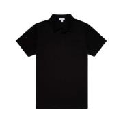 T-Shirts Sunspel , Black , Heren