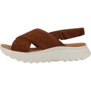 Stijlvolle Platte Sandalen voor Vrouwen Clarks , Brown , Dames