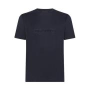 Blauwe Otago MER T-shirt Peuterey , Black , Heren