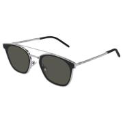 Sunglasses SL 28 Metal Saint Laurent , Gray , Unisex