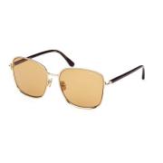 Gold/Yellow Brown Sunglasses Tom Ford , Brown , Unisex