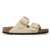 Klassieke Big Buckle Nubuck Leren Sandalen - Ecru Birkenstock , Beige ...