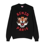 Round-neck Knitwear Kenzo , Black , Heren