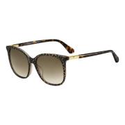 Caylin/S Zonnebril Zwart Bruin/Bruin Getint Kate Spade , Brown , Dames