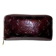 Pre-owned Leather wallets Louis Vuitton Vintage , Red , Dames