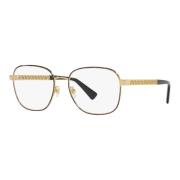 Havana Gold Eyewear Frames Versace , Yellow , Unisex