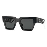 Black/Grey Sunglasses Versace , Black , Dames
