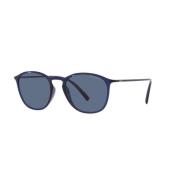 Blue Transparent Sunglasses AR 8186U Giorgio Armani , Blue , Heren