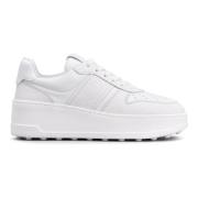 Witte Platform Sneakers Tod's , White , Dames