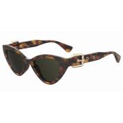 Havana/Black Sunglasses Moschino , Brown , Dames