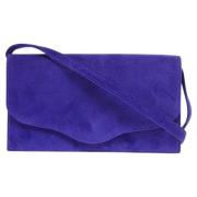 Pre-owned Suede clutches Hermès Vintage , Purple , Dames