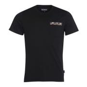T-Shirts Barbour , Black , Heren