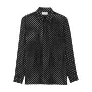 Casual Shirts Saint Laurent , Black , Heren