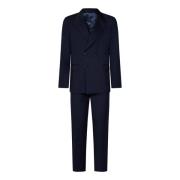 Double Breasted Suits Low Brand , Blue , Heren