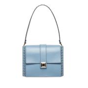 Pre-owned Leather shoulder-bags Valentino Vintage , Blue , Dames