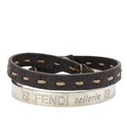 Pre-owned Fabric bracelets Fendi Vintage , Gray , Dames