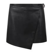 Leather Skirts Diesel , Black , Dames