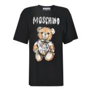 Stijlvolle T-shirts en Polos Moschino , Black , Dames