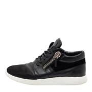 Pre-owned Leather sneakers Giuseppe Zanotti Pre-owned , Black , Dames