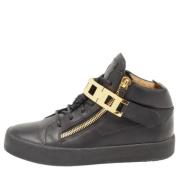 Pre-owned Leather sneakers Giuseppe Zanotti Pre-owned , Black , Dames