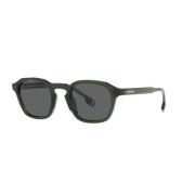 Dark Green/Dark Grey Sunglasses Burberry , Multicolor , Heren
