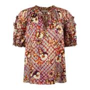 Annabella Bloemenprint Zijden Blouse Ulla Johnson , Multicolor , Dames