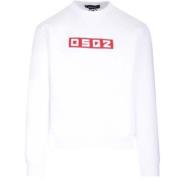 Stijlvolle Sweaters Collectie Dsquared2 , White , Heren