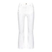 Flared Jeans voor Vrouwen Pinko , White , Dames