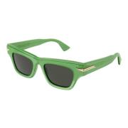Green/Green Sunglasses Bottega Veneta , Green , Dames