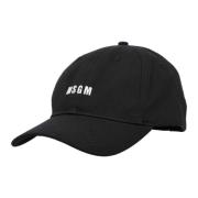 Cappello/Cap Unisex Baseball Hat Msgm , Black , Heren