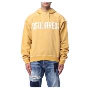 Hoodies Dsquared2 , Yellow , Heren