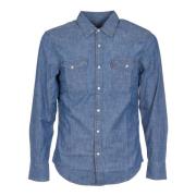 Barston Western Standard Overhemden Levi's , Blue , Heren