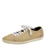 Pre-owned Leather sneakers Burberry Vintage , Beige , Dames