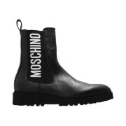 Boots Moschino , Black , Heren