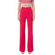 Wide Trousers Elisabetta Franchi , Pink , Dames