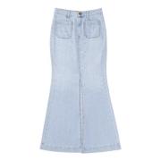 Denim Skirts Seafarer , Blue , Dames