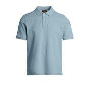 Katoenen Piqué Polo Shirt Parajumpers , Blue , Heren