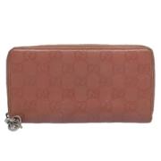 Pre-owned Canvas wallets Gucci Vintage , Pink , Dames