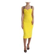 Midi Dresses Dolce & Gabbana , Yellow , Dames