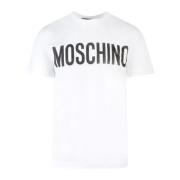 Stijlvolle T-shirts voor mannen en vrouwen Moschino , White , Heren