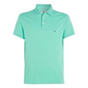 Turquoise Polo Polos 1985 Tommy Hilfiger , Blue , Heren