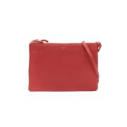 Pre-owned Leather crossbody-bags Celine Vintage , Red , Dames
