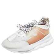 Pre-owned Mesh sneakers Versace Pre-owned , White , Dames