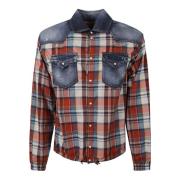 Gemengd Trekkoord Shirt Dsquared2 , Multicolor , Heren