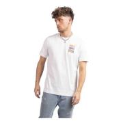 Trendy Triple Logo T-Shirt Wit Emporio Armani , White , Heren