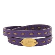 Pre-owned Leather bracelets Fendi Vintage , Purple , Dames